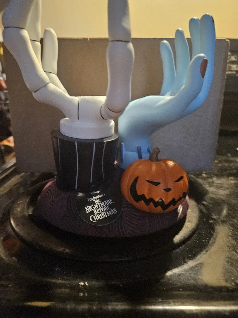 Bbw NBC Jack Skellington Hand & Pumpkin candle Holder